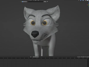 Kovu Wolf 3D Model