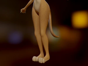 Mayala Anthro Lioness 3D Model