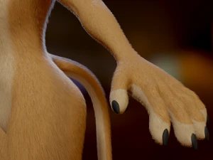 Mayala Anthro Lioness 3D Model