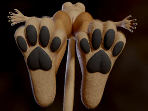 Mayala Anthro Lioness 3D Model