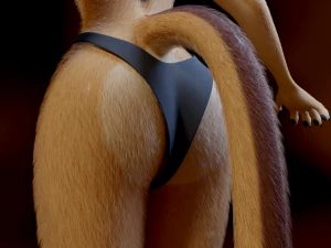 Mayala Anthro Lioness 3D Model