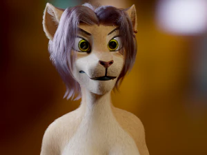 Mayala Anthro Lioness 3D Model