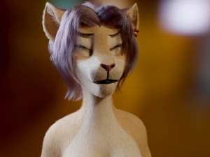 Mayala Anthro Lioness 3D Model