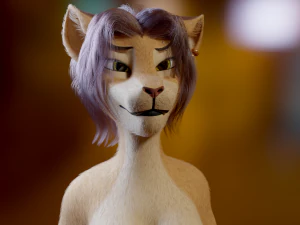 Mayala Anthro Lioness 3D Model