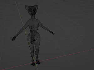 Mayala Anthro Lioness 3D Model