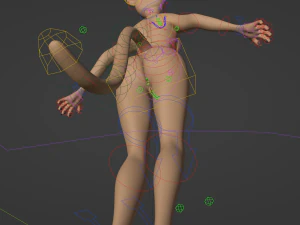Mayala Anthro Lioness 3D Model