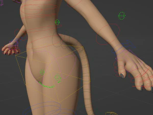 Mayala Anthro Lioness 3D Model