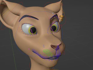 Mayala Anthro Lioness 3D Model