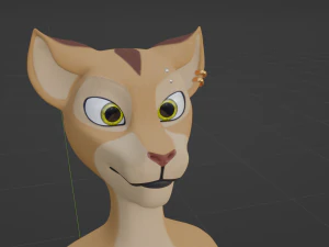 Mayala Anthro Lioness 3D Model