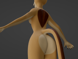 Mayala Anthro Lioness Modelo 3D