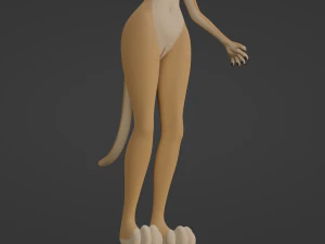 Mayala Anthro Lioness 3D Model