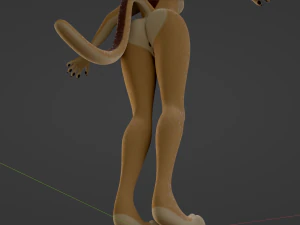 Mayala Anthro Lioness 3D Model