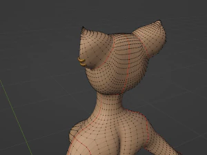 Mayala Anthro Lioness 3D Model