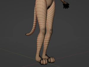 Mayala Anthro Lioness 3D Model