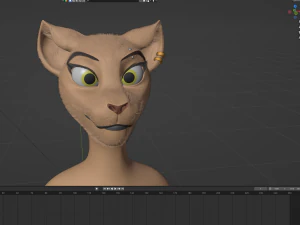 Mayala Anthro Lioness 3D Model