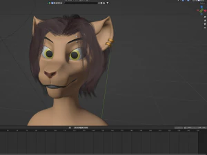 Mayala Anthro Lioness 3D Model