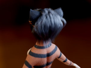 Tess Anthro Tiger 3D Model