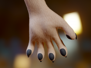 Tess Anthro Tiger 3D Model