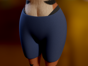 Tess Anthro Tiger 3D Model
