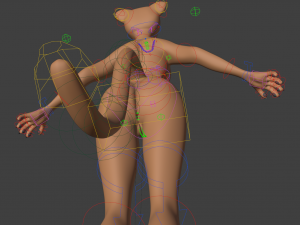 Tess Anthro Tiger 3D Model