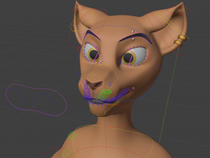 Tess Anthro Tiger 3D Model