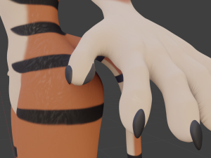 Tess Anthro Tiger 3D Model