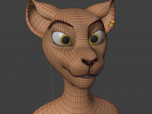 Tess Anthro Tiger 3D Model