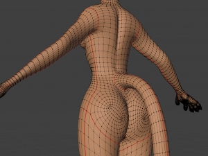 Tess Anthro Tiger 3D Model