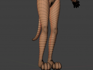 Tess Anthro Tiger 3D Model