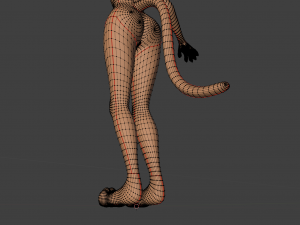 Tess Anthro Tiger 3D Model