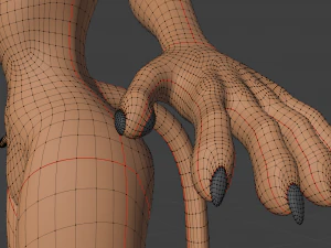 Tess Anthro Tiger 3D Model