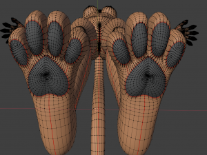 Tess Anthro Tiger 3D Model