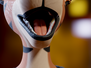 Tess Anthro Tiger 3D Model