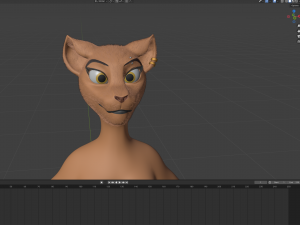 Tess Anthro Tiger 3D Model