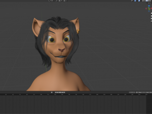 Tess Anthro Tiger 3D Model