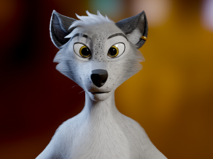 Koda Anthro Wolf 3D Модель