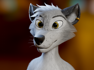 Koda Anthro Wolf 3D Модель