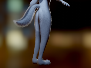 Koda Anthro Wolf 3D Модель