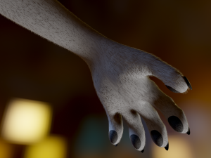 Koda Anthro Wolf 3D Модель