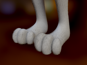 Koda Anthro Wolf 3D Модель