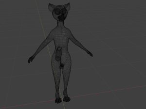 Koda Anthro Wolf 3D Модель