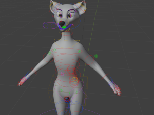 Koda Anthro Wolf 3D Модель
