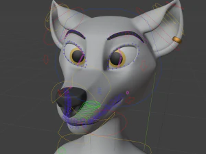 Koda Anthro Lupo Modello 3D