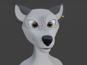 Koda Anthro Wolf 3D Модель