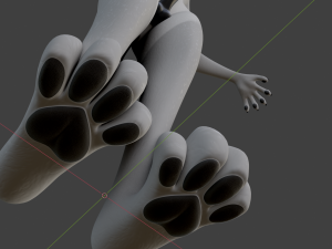Koda Anthro Wolf 3D Модель