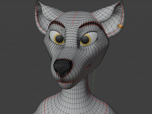 Koda Anthro Wolf 3D Модель