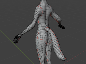 Koda Anthro Wolf 3D Модель