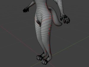 Koda Anthro Wolf 3D Модель