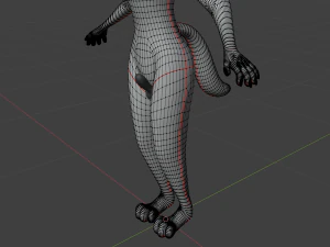 Koda Anthro Lupo Modello 3D