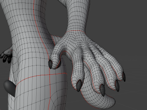 Koda Anthro Wolf 3D Модель